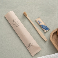 Brosse à dents en bois de bambou écologique rasoir à savon jetable