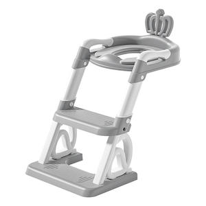 Siège de toilette portable Topbele pour garçons et filles, pliable avec marchepied et main courante, design solide en plastique - Product Image 2