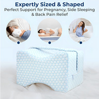Oreiller de soutien pour les jambes rectangulaire personnalisé, oreiller ergonomique en mousse à mémoire de forme, oreiller de soutien pour les jambes et les genoux pour la maternité et la grossesse, pour dormir sur le côté