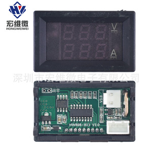 Medidor Digital de Voltaje y Corriente CC Hongwei Micro, 0-100V 10A, 4 Dígitos, Panel de Visualización Dual - Product Image 2