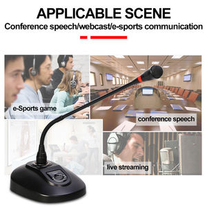 Micrófono de Condensador Profesional OEM D120 de Escritorio con Cancelación de Ruido, Alta Sensibilidad, 48V, USB, Cableado, con Brazo Flexible - Product Image 4
