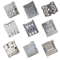 Connecteur de carte SIM à charnière WECONN IATF 16949 WL-SIM180-015 6PIN+0 H=1.80mm Conforme RoHS Personnalisable