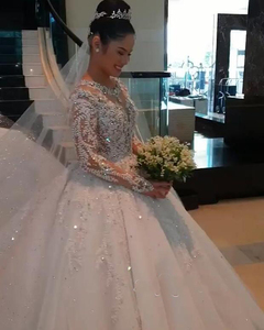 Vestido de Novia Blanco Puro Personalizado con Diseño a Medida NE100 China, Hecho Según las Fotos de la Cliente - Product Image 2