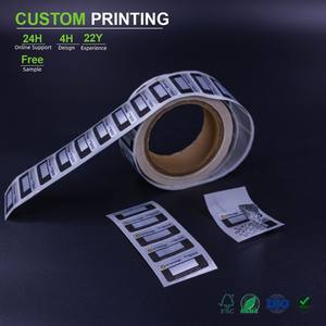 Étiquettes 4x6 en vinyle TPU adhésif imperméable Quagen Gold pour chaussures de soins infirmiers, distributeur automatique, parfum personnalisé, textile, étiquette IML - Product Image 1