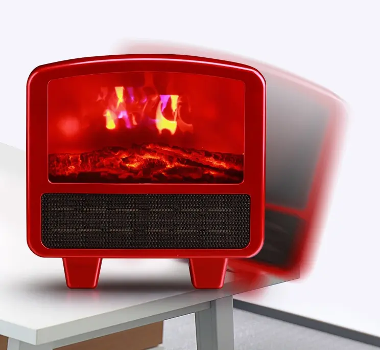 Nuovo Korea vendita calda Mini elettrico usb ventilatore riscaldatore con fiamma di fuoco di simulazione