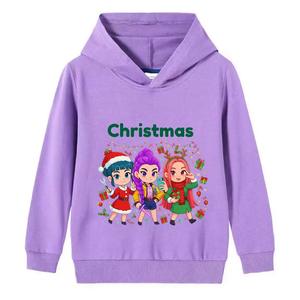 Nouveautés : Sweat à capuche K-Pop Demon Hunters pour enfants, motif dessin animé Saja Boy, en coton respirant – Cadeaux de Noël pour fans - Product Image 6