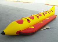 Bateau de banane gonflable en gros de poisson de mouche de PVC de 0.9mm à vendre 5/6/7/8 personnes à s'asseoir