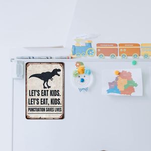 Vui Tiếng Anh Lớp học tường nghệ thuật chấm câu tiết kiệm cuộc sống kim loại dấu hiệu cho phép của ăn trẻ em ngữ pháp trang trí 8 "x 12" Kim Loại áp phích Tiếng Anh - Product Image 4