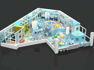 Parque infantil interior personalizable con bola <span class=keywords><strong>de</strong></span> océano, piscina, trampolín, <span class=keywords><strong>escalera</strong></span>, Tobogán, Castillo travieso para niños para padres y niños - Product Image 4