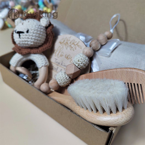 Ensemble de jouets de dentition en bois de hêtre pour bébé, ensemble de Bracelets de dentition, jouets de dentition en bois pour nouveau-né - Product Image 6