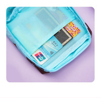 WAALUU Sac de rangement portable pour serviettes hygiéniques, grande capacité, petit sac mignon à motif de dessin animé pour les règles des filles