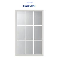 Kit de Marco de Vidrio Transparente de 10 mm y 24" x 66" (Vidrio Completo) para Puertas Corredizas de Patio, para Interiores de Casas