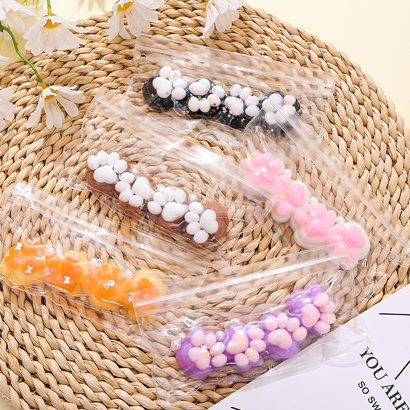 20823-สี่-ใบ Cat Paw squishy [สีสุ่ม]