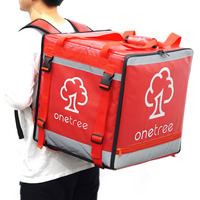 Sac à dos isotherme pour livraison de repas, en bâche épaisse isolante, capacité 24L, avec motif lettres