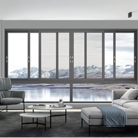 Fenêtre coulissante en aluminium personnalisée avec moustiquaire fenêtres coulissantes insonorisées à double vitrage pour les maisons