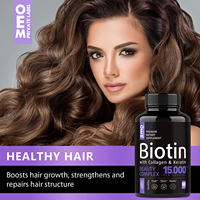 Vitamin kulit dan kuku kustom sampo kolagen suplemen Biotin tablet kolagen Keratin pil kolagen
