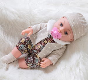 Poupée <span class=keywords><strong>en</strong></span> caoutchouc souple pour bébé, 12 pouces, blanche, à habiller, cadeau pour fille - Product Image 5