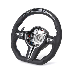 <span class=keywords><strong>Volant</strong></span> en fibre de carbone perforé à fond plat avec LED pour <span class=keywords><strong>BMW</strong></span> F10 <span class=keywords><strong>F20</strong></span> F30 F32 F36 Série F <span class=keywords><strong>M</strong></span> Sport - Product Image 2