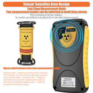 AIKESI Détecteur HFS-10Pro de radiations nucléaires <span class=keywords><strong>Compteur</strong></span> <span class=keywords><strong>Geiger</strong></span> professionnel à ionisation par rayons radioactifs en marbre Alarme de dose personnelle - Product Image 3
