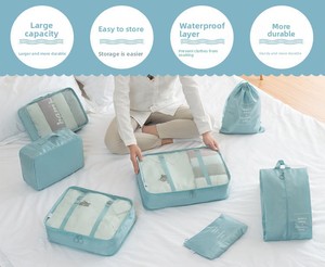 High Quality Polyester Organizer Bag Set Pack Box Storages for Clothes <b>Suitcase</b> Convenient Travel Packing Cubes Luggage - Product Image 6