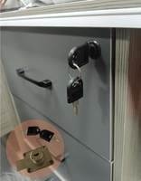 Tiroir en métal durable de haute qualité et cylindres de serrure de porte pour meubles de maison et de bureau