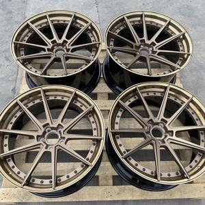 GVICHN 20 26 pouces, jantes de voiture de course forgées, lèvre bronze brossé personnalisée pour BMW, jantes 5x112 5x120, jantes en deux parties en aluminium - Product Image 5