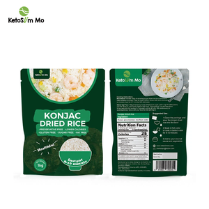 Ketoslimmo Factory Free Samples Customized Low Calorie Keto Friendly Meal Replacement Shirataki Dry <strong>Rice</strong> 1kg Halal/Kosher - Product Image 2