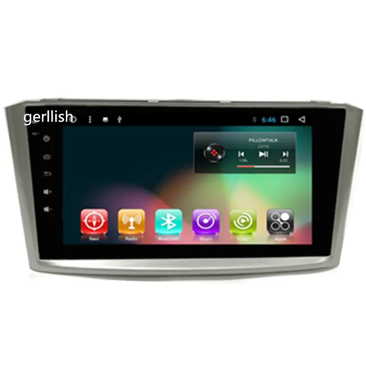 Autoradio 9 ", android, navigation gps, wifi, mirrorlink, lecteur dvd, stéréo, audio, wifi, pour voiture Toyota Avensis (2005 à 2008)
