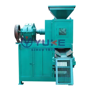 Factory price sawdust rice husk charcoal coal ball briquettes making uses briquette press machine