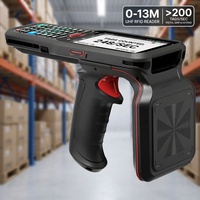 Lecteur RFID UHF portable longue portée 13m, scanner ergonomique à poignée déclencheuse, terminal d'inventaire pour le commerce de détail