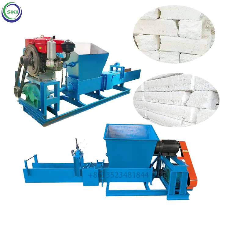 Eps Foam Crusher Block Making Machine Compactor Polystyreenschuim Recycling Pu Schuim Recycling Machine