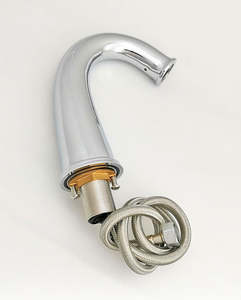 Grifo de Lavabo Automático para Baño, Diseño Moderno, Simple e Innovador, de Latón Cromado, con un Solo Orificio y sin Manija - Product Image 3