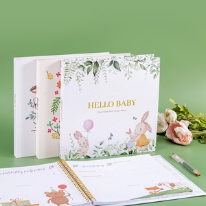Stampa a colori personalizzata Baby Book Journal baby Growth record planner Memories book con scatola - Product Image 6