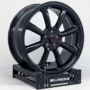 Jantes forgées Bku 5x112 pour <span class=keywords><strong>Volkswagen</strong></span> <span class=keywords><strong>Golf</strong></span> <span class=keywords><strong>R</strong></span> GTI Mk6 Mk7 Mk8 Hatchback 19 <span class=keywords><strong>20</strong></span> 21 pouces, jantes en alliage monobloc noires personnalisées - Product Image 1