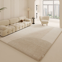 Tapis en fausse fourrure douce et moelleuse, tapis moderne minimaliste pour salon, chambre à coucher, antidérapant, lavable