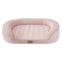 Lit pour chien en mousse à mémoire de forme orthopédique de luxe, amovible, à structure alvéolée, pour un sommeil profond et soutenu