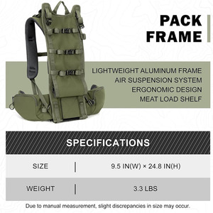 맞춤형 대용량 다용도 포켓 사냥 배낭, 프레임이 있는 육류 운반 가방, 사냥 재킷, 사냥 조끼, 확장 가능 용량 - Product Image 4