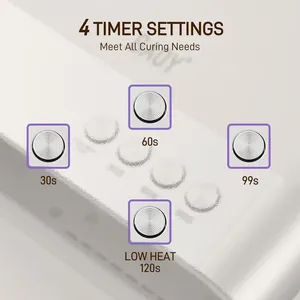 Lampe UV professionnelle pour ongles, 36 LED, séchage rapide, capteur automatique intelligent, rechargeable, lumière de séchage pour gel, pour manucure et pédicure - Product Image 4