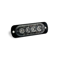 12-24V 4 LED ambre calandre véhicule stroboscopique camion Van voiture tout-terrain barre lumineuse d'urgence voyant d'avertissement d'urgence
