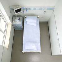 Lit d'observation en acier au carbone antirouille avec plateau perforé en acier, tube de 1,5 mm, capacité de charge de 240 kg pour les hôpitaux