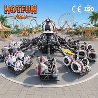 Attraction populaire Space Ranger pour 24 personnes, équipement de manèges pour enfants pour parcs d'attractions extérieurs
