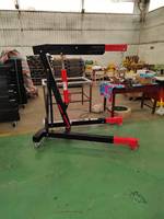 Pont élévateur hydraulique pliable pour moteur de 1, 2 et 3 tonnes, certifié CE, pour atelier automobile, avec commande manuelle, prix abordable
