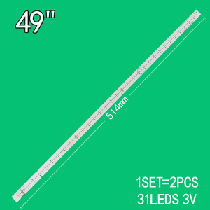 แถบขอบทีวี LED สำหรับซัมซุง 49K ลูฟร์ 49 160616-R/L V6LF_490SFA_LED31 UA49K5300 BN96-34659A BN96-34660A BN96-39729 BN96-3973 - Product Image 2