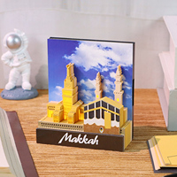 Cadeau de l'Aïd, Makkah, Islam, Masjid, Mosquée, Mecque, Kaaba, bloc-notes 3D, bloc-notes adhésif personnalisé, bloc-notes Kawaii, papeterie originale, cadeau souvenir
