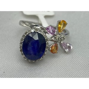 Nouvelle bague en argent sterling 925, saphir bleu de luxe, saphir maltais, best-seller, cadeau, fête, mariage, cérémonies religieuses, événements - Product Image 1