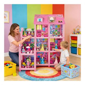 Ensemble de jouets de cuisine en plastique DIY pour maison de poupée avec meubles et scènes, artisanat créatif pour les 5-13 ans et plus - Product Image 4