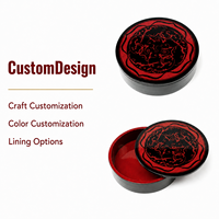 Boîte cadeau en bois MDF laqué sur mesure pour chocolats et bonbons, design imprimé vintage, doublure colorée, gravure de logo personnalisée pour