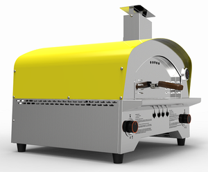 <span class=keywords><strong>Plancha</strong></span> BBQ à <span class=keywords><strong>gaz</strong></span> GPL en acier inoxydable pour extérieur, 1 brûleur, four à pizza avec allumage électronique par impulsions et dispositif de sécurité flamme P6024 - Product Image 4