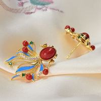 Bijoux plaqués or, vente en gros de bijoux chinois, boucles d'oreilles ethniques, cadeaux chrétiens pour femmes, ornements pour dames, bijoux marins