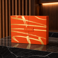 Boîte d'emballage de montre de luxe, boîte cadeau rigide magnétique avec insert en velours, plateau en mousse EVA, impression de logo en feuille d'or personnalisée